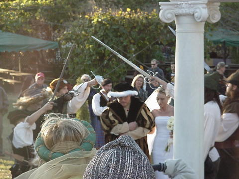 Bride arrival